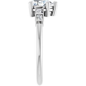 Continuum Sterling Silver 7x4.5 mm Pear Ring Mounting – image 7