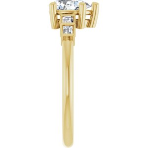 10K Yellow Gold 7x4.5 mm Pear Ring Mounting – image 7