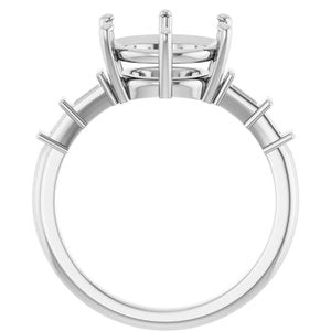 Sterling Silver 10 mm Round Ring Mounting – image 4