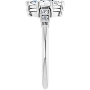 14K X1 White Gold 8.5x4.5 mm Marquise Ring Mounting – image 7