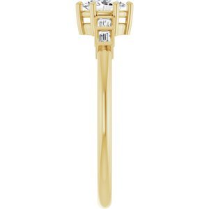14K Yellow Gold 5x3.5 mm Oval Ring Mounting – image 7