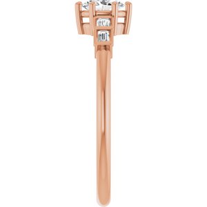 14K Rose Gold 5x3.5 mm Oval Ring Mounting – image 7