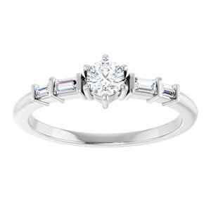 Platinum 3.8 mm Round Ring Mounting – image 5