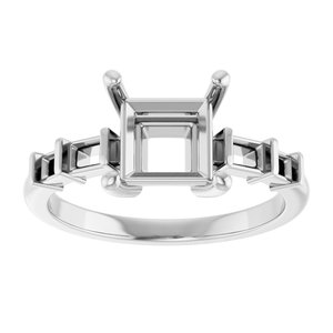 Platinum 6.5x6.5 mm Square Ring Mounting – image 6
