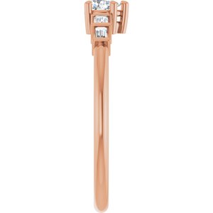 10K Rose Gold 4x2.5 mm Pear Ring Mounting – image 7