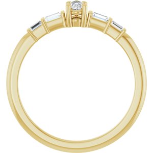 10K Yellow Gold 4x2.5 mm Pear Ring Mounting – image 3