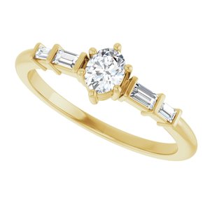 18K Yellow Gold 4.5x3.5 mm Oval Ring Mounting – image 8