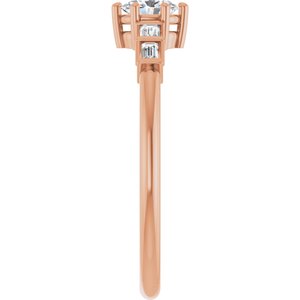 10K Rose Gold 4.5x3.5 mm Oval Ring Mounting – image 7