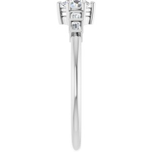 Sterling Silver 4.5x3.5 mm Oval Ring Mounting – image 7