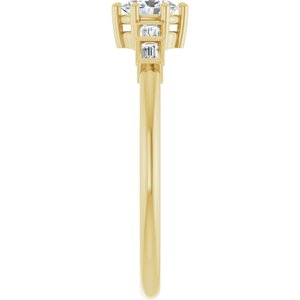 10K Yellow Gold 4.5x3.5 mm Oval Ring Mounting – image 7