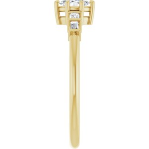 18K Yellow Gold 5x3 mm Marquise Ring Mounting – image 7