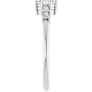 10K White Gold 4.5x2.5 mm Marquise Ring Mounting – image 7