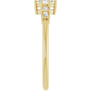 10K Yellow Gold 4.5x2.5 mm Marquise Ring Mounting – image 7