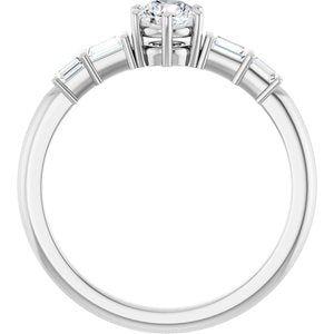 Continuum Sterling Silver 4.4 mm Round Ring Mounting – image 3