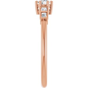 14K Rose Gold 3.4 mm Round Ring Mounting – image 7