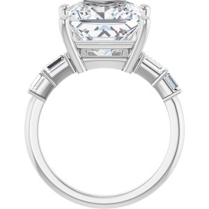 Continuum Sterling Silver 10x10 mm Square Ring Mounting – image 3