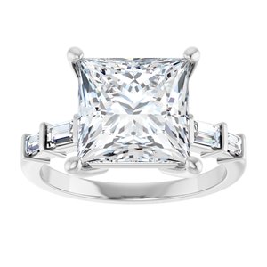 Continuum Sterling Silver 9x9 mm Square Ring Mounting – image 5