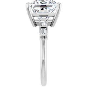 Sterling Silver 9x9 mm Square Ring Mounting – image 7