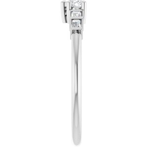 14K White Gold 3x3 mm Heart Ring Mounting – image 7