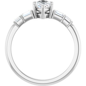 Sterling Silver 8x4.5 mm Marquise Ring Mounting – image 3