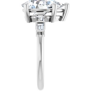 Continuum Sterling Silver 12x7.5 mm Pear Ring Mounting – image 7