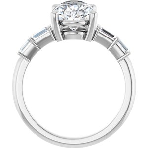 Sterling Silver 12x7.5 mm Pear Ring Mounting – image 3