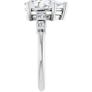 Continuum Sterling Silver 10.5x5.5 mm Pear Ring Mounting – image 7
