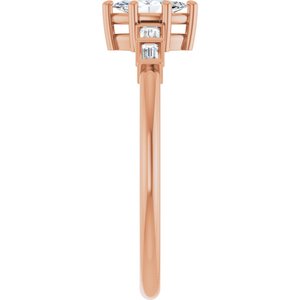 10K Rose Gold 6x3 mm Marquise Ring Mounting – image 7