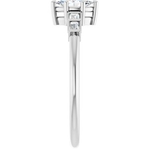 Continuum Sterling Silver 6x3 mm Marquise Ring Mounting – image 7