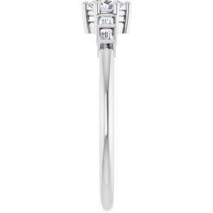 Sterling Silver 4x3 mm Oval Ring Mounting – image 7