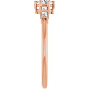 14K Rose Gold 4x3 mm Oval Ring Mounting – image 7