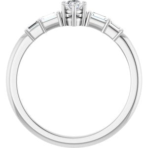 Sterling Silver 4x3 mm Oval Ring Mounting – image 3