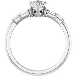 Sterling Silver 9x4.5 mm Marquise Ring Mounting – image 3