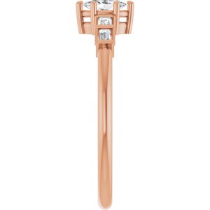 10K Rose Gold 5x3 mm Oval Ring Mounting – image 7