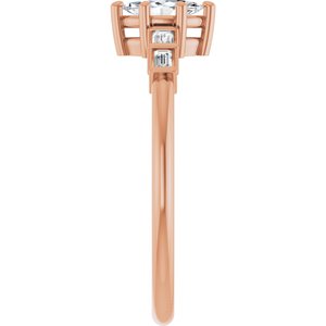 10K Rose Gold 6x3.5 mm Marquise Ring Mounting – image 7
