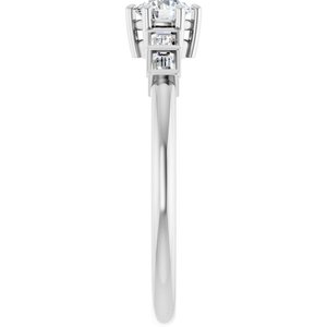 Sterling Silver 4.1 mm Round Ring Mounting – image 7