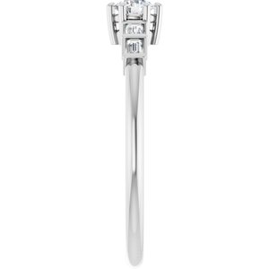 Continuum Sterling Silver 3.5 mm Round Ring Mounting – image 7