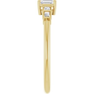 14K Yellow Gold 3.75x2.5 mm Emerald Ring Mounting – image 7