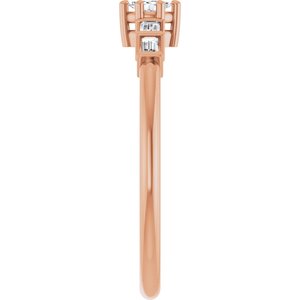 10K Rose Gold 3.5x2 mm Marquise Ring Mounting – image 7