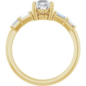 18K Yellow Gold 8.5x5.5 mm Pear Ring Mounting – image 3