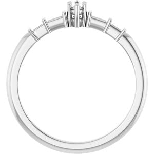 Continuum Sterling Silver 3.5x2 mm Marquise Ring Mounting – image 4