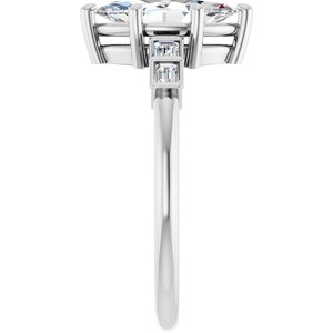 Platinum 10.5x5.5 mm Marquise Ring Mounting – image 7