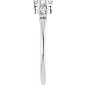 14K White Gold 4.25x2.25 mm Marquise Ring Mounting – image 7