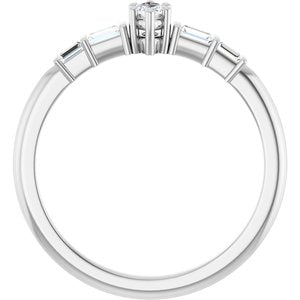 Continuum Sterling Silver 4.25x2.25 mm Marquise Ring Mounting – image 3