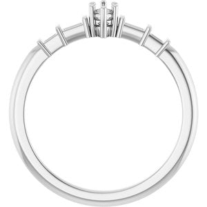 10K White Gold 4.25x2.25 mm Marquise Ring Mounting – image 4