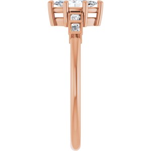 10K Rose Gold 7x3.5 mm Marquise Ring Mounting – image 7