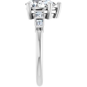 Continuum Sterling Silver 9x6 mm Pear Ring Mounting – image 7