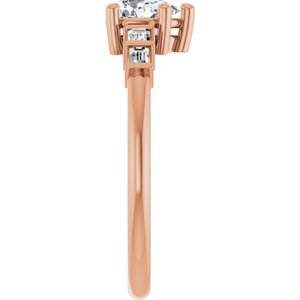 10K Rose Gold 6x4 mm Pear Ring Mounting – image 7