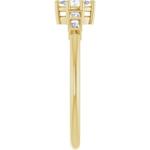 10K Yellow Gold 5x2.5 mm Marquise Ring Mounting – image 7