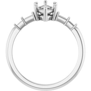 Sterling Silver 10x5 mm Marquise Ring Mounting – image 4